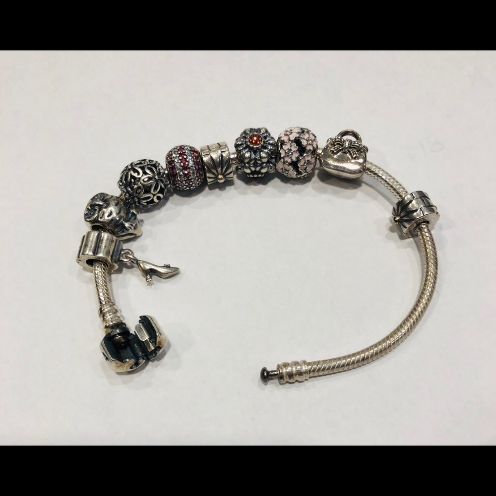 Pandora bracelet and charms